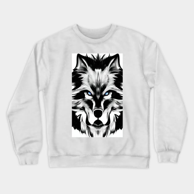 Beautiful Wolf Crewneck Sweatshirt by House of Zenoth